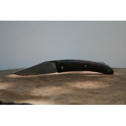 Couteau Cran plat XC75 - Plaquettes Loupe D'orme - Artisanat Français