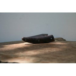 Couteau Cran plat XC75 - Plaquettes Loupe D'orme - Artisanat Français