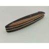 Couteau Liner Lock Damas 15N20/XC75 - Plaquettes Ébène des philippines - Artisanat Français