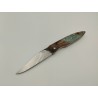 Couteau Liner Lock 80CRV2 - Plaquettes Assemblage de bois - Artisanat Français