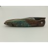 Couteau Liner Lock 80CRV2 - Plaquettes Assemblage de bois - Artisanat Français