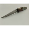 Couteau Liner Lock 80CRV2 - Plaquettes Assemblage de bois - Artisanat Français