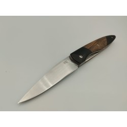 Couteau Liner Lock 14C28N - Plaquettes Assemblage de bois - Artisanat Français