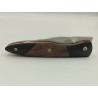 Couteau Liner Lock 14C28N - Plaquettes Assemblage de bois - Artisanat Français